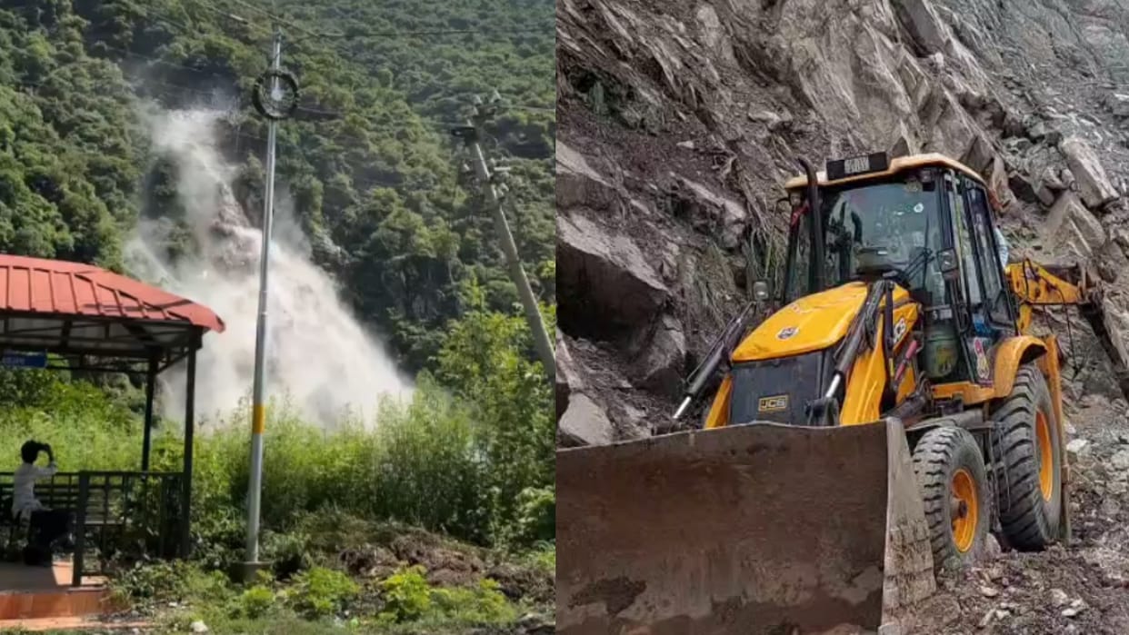 Karnaprayag Nainisain Road Closed for Over 24 Hours After Rockfall Restoration Work Underway Chamoli News