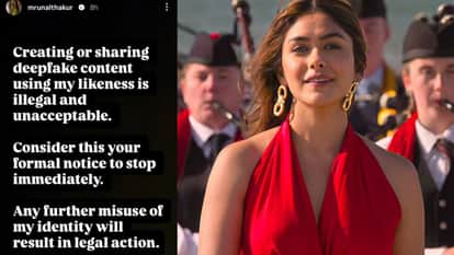 Mrunal Thakur issues legal warning over AI deepfakes says Consider this your formal notice