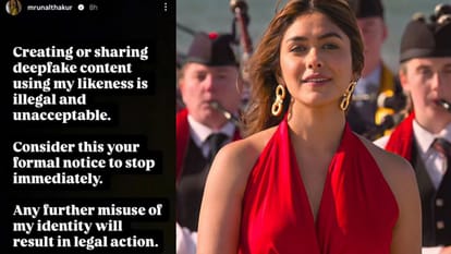 Mrunal Thakur issues legal warning over AI deepfakes says Consider this your formal notice