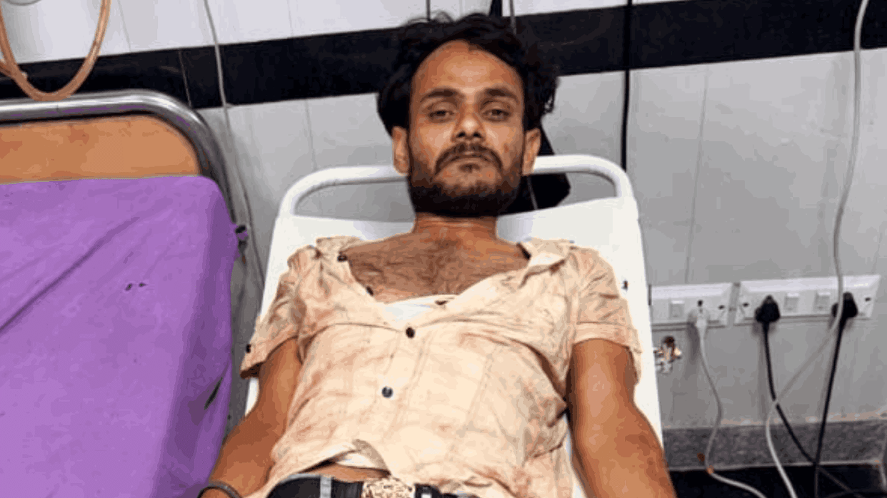 encounter between police and cow smugglers in Nuh cow smuggler injured by a gunshot