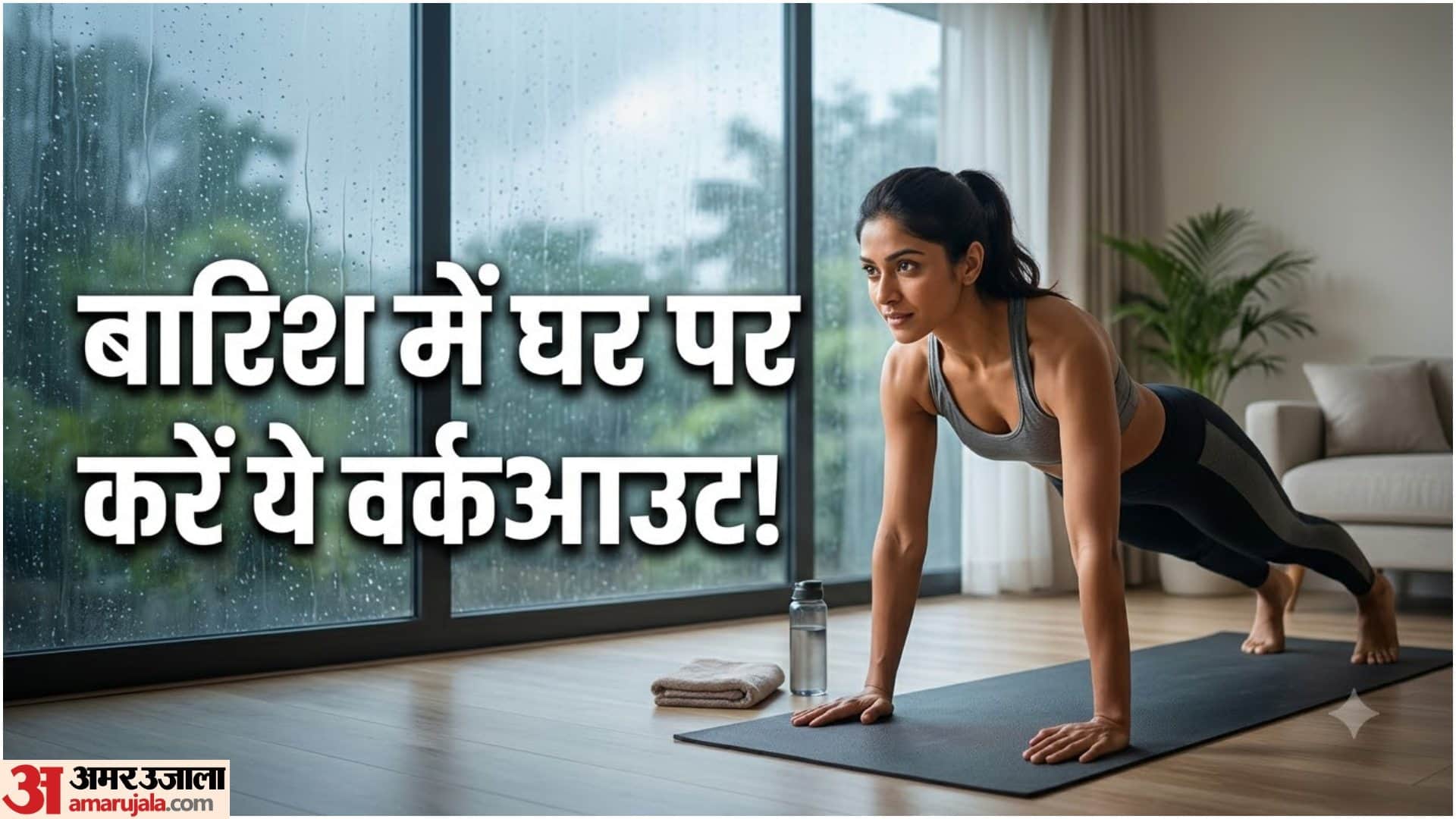 मानसून पर घर पर करें ये वर्कआउट