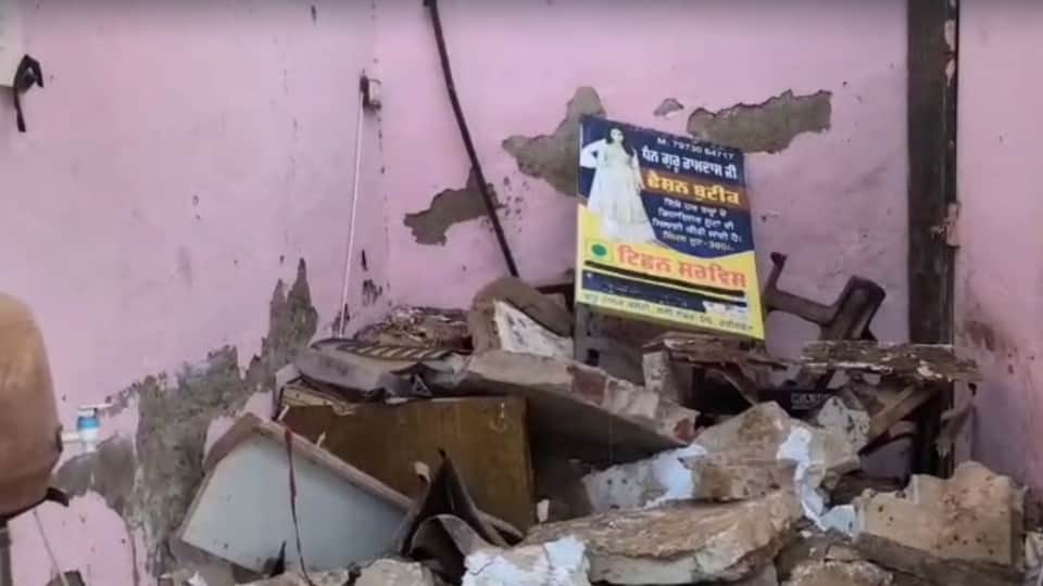 Rain in Punjab Heavy downpour brings relief from humidity boutique roof collapses in Faridkot
