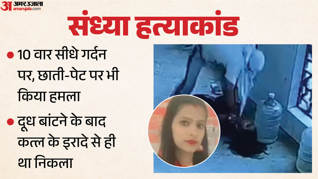 शिक्षिका संध्या हत्याकांड: 10वीं पास आरोपी ने डेढ़ महीने पहले खरीदा था चाकू, घर का सबसे छोटा बेटा है आरोपी Murder of teacher Sandhya Accused Class 10 pass out had bought knife a month and a half ago