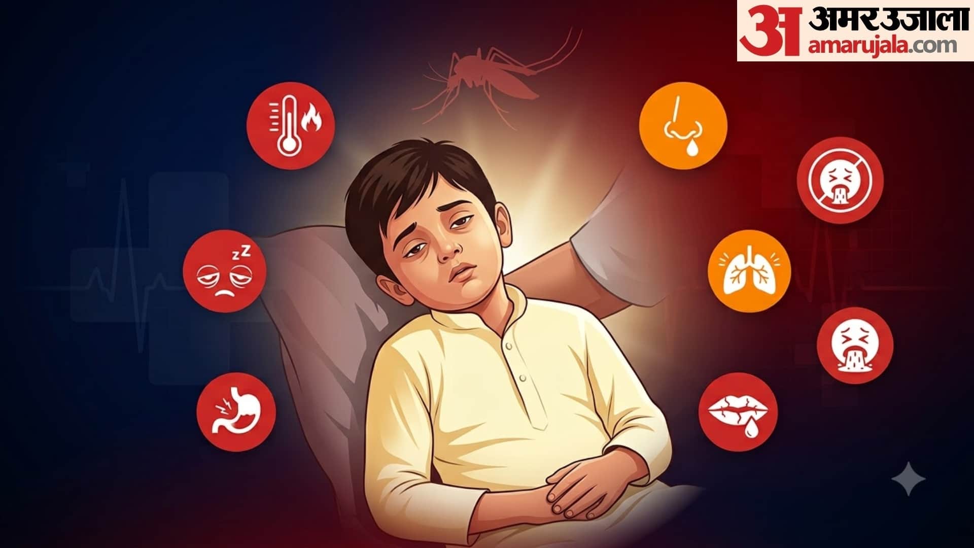 symptoms of dengue fever in kids in hindi