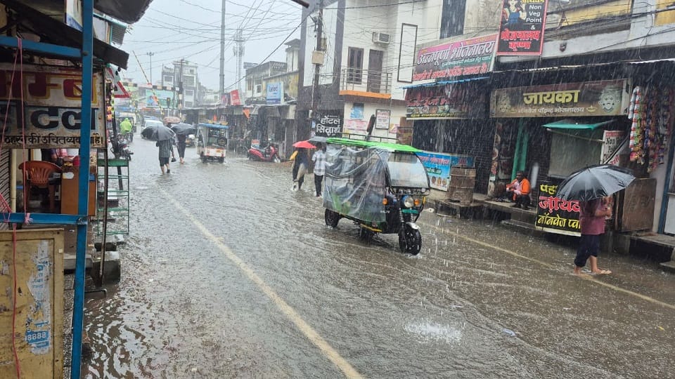 Continuous rain in Tanakpur Champawat