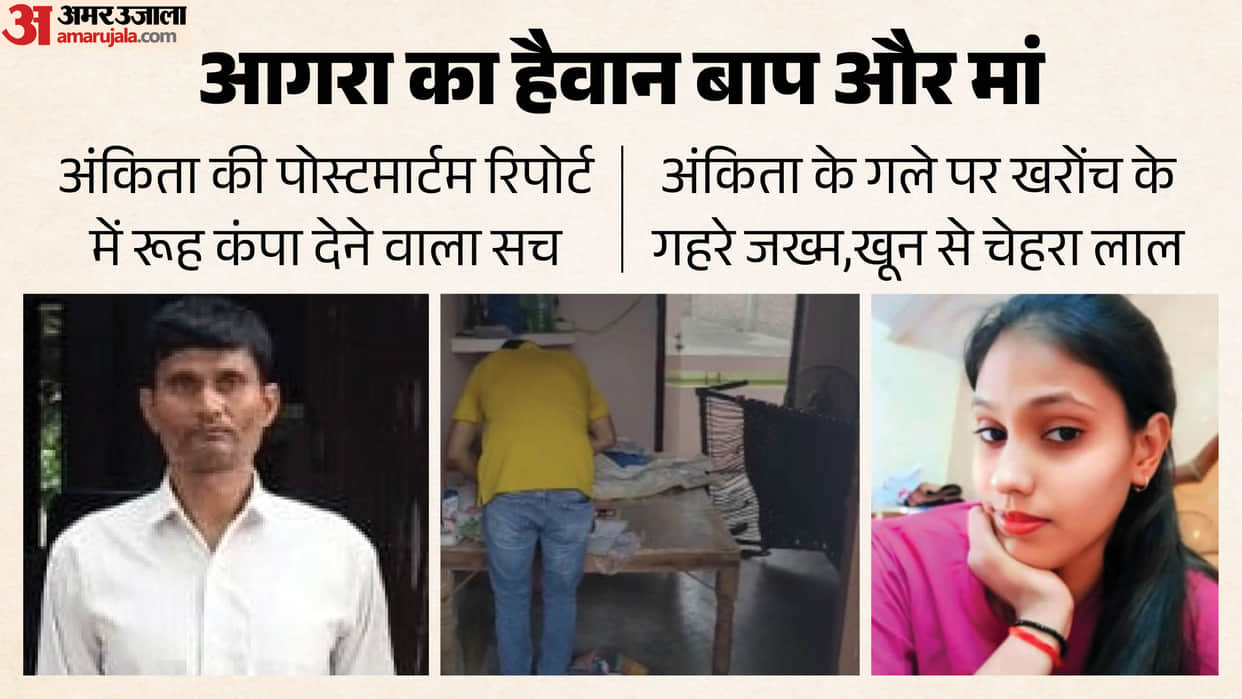 Agra Ankita Murder Case Heartless mother smothered father tightened noose struggled desperately for her life
