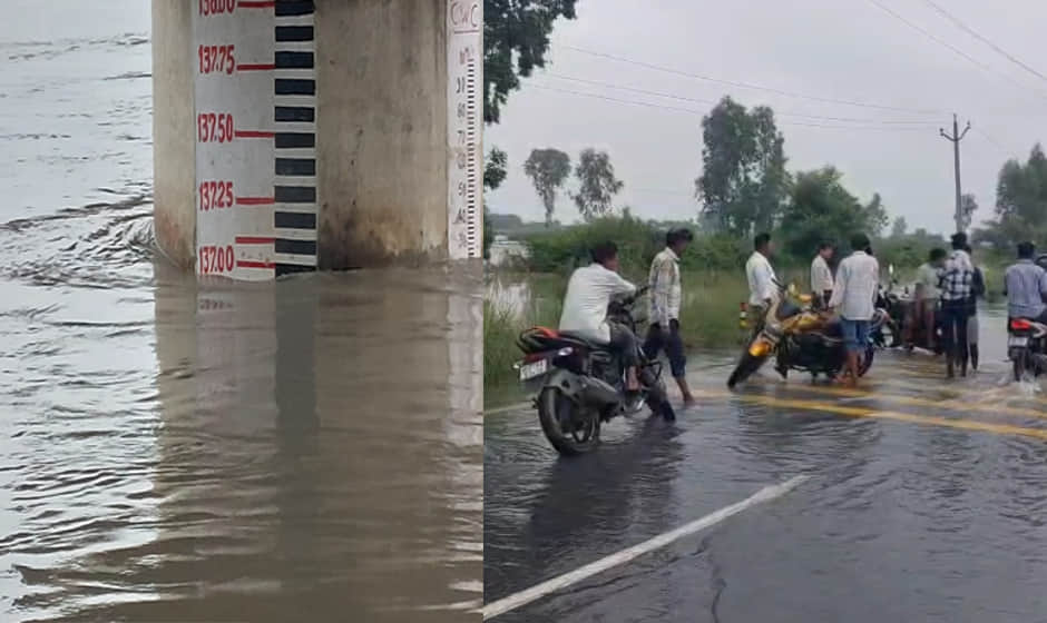Vehicles continue to pass through waterlogged Chitrakoot Dip on Farrukhabad-Badaun route despite restrictions