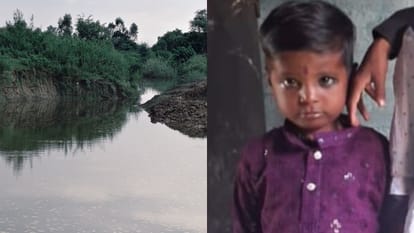 इसी नाले में डूबकर हुई बच्चे की मौत