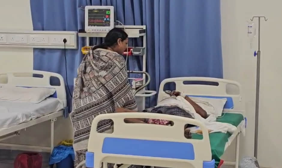 BJP District President's brother-in-law attacked with a sickle following a dispute over grass cutting in field