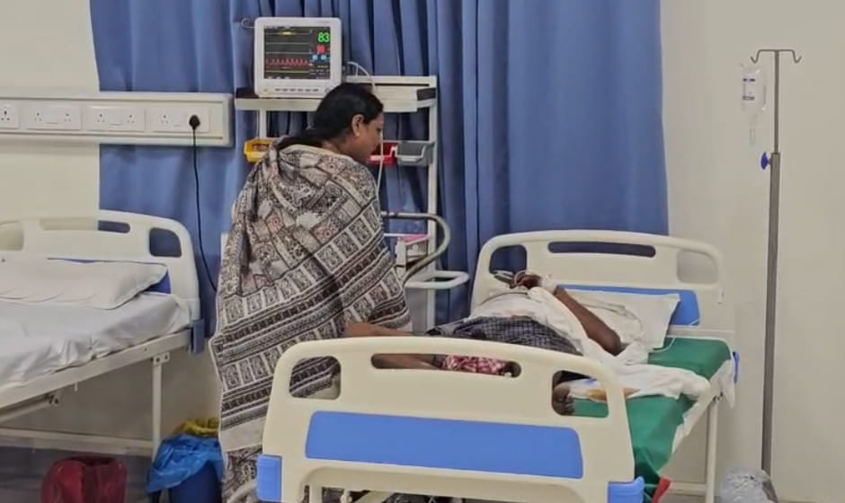 BJP District President's brother-in-law attacked with a sickle following a dispute over grass cutting in field