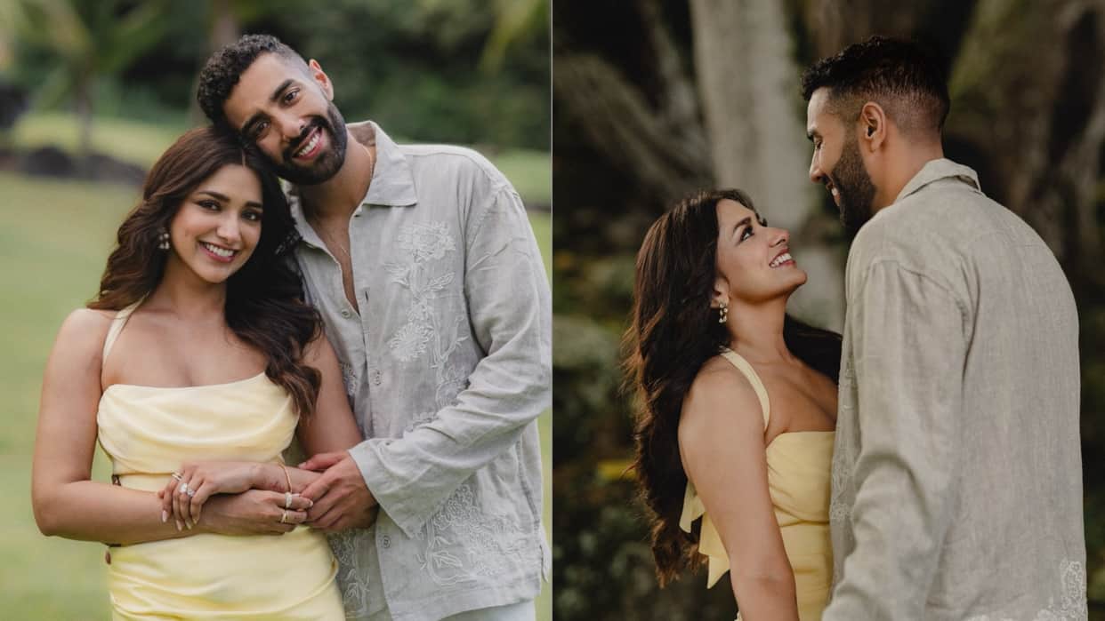 Jiyaa Shankar shares her engagement photos introduces fiance Kaaran