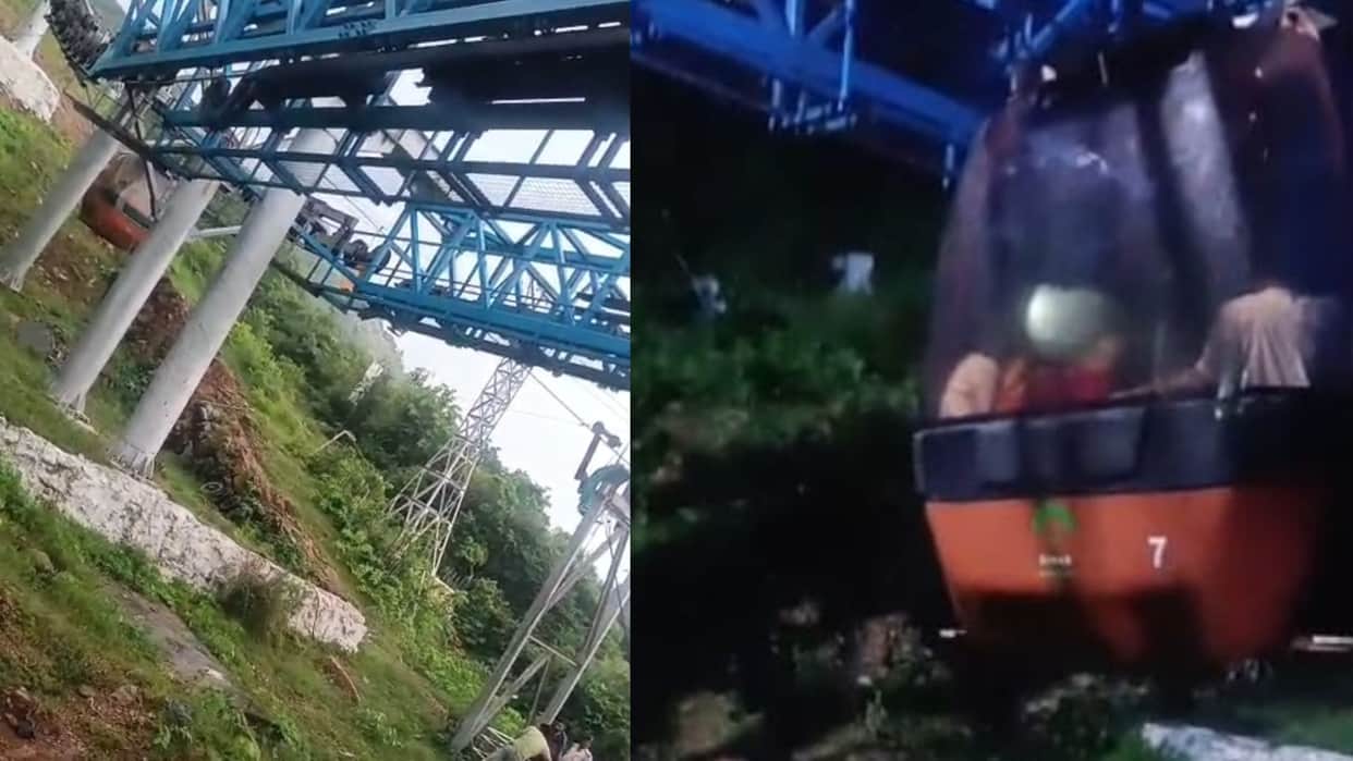 Bihar Technical Snag Halts Rajgir Ropeway Dozens of Tourists Stranded Mid-Air for an Hour