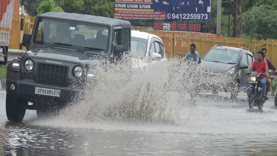 Rain Exposes Civic Gaps: Choked Drains Turn Roads Into Ponds Water Rises to Three Feet