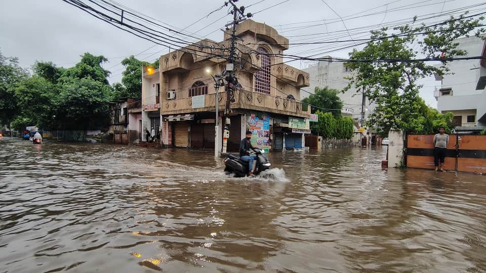 Rain Exposes Civic Gaps: Choked Drains Turn Roads Into Ponds Water Rises to Three Feet