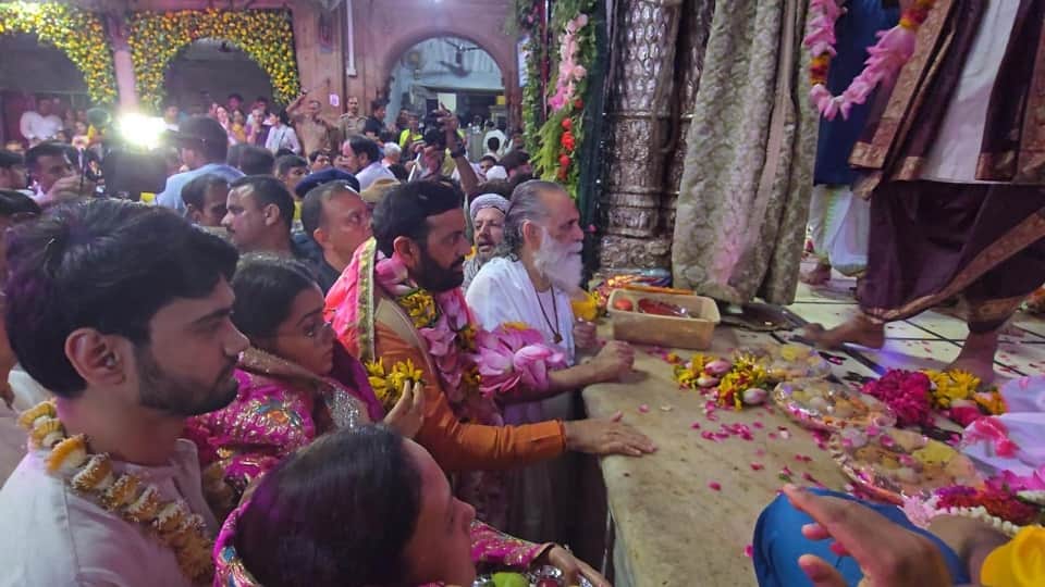 Haryana CM Nayab Singh Saini visited Banke Bihari