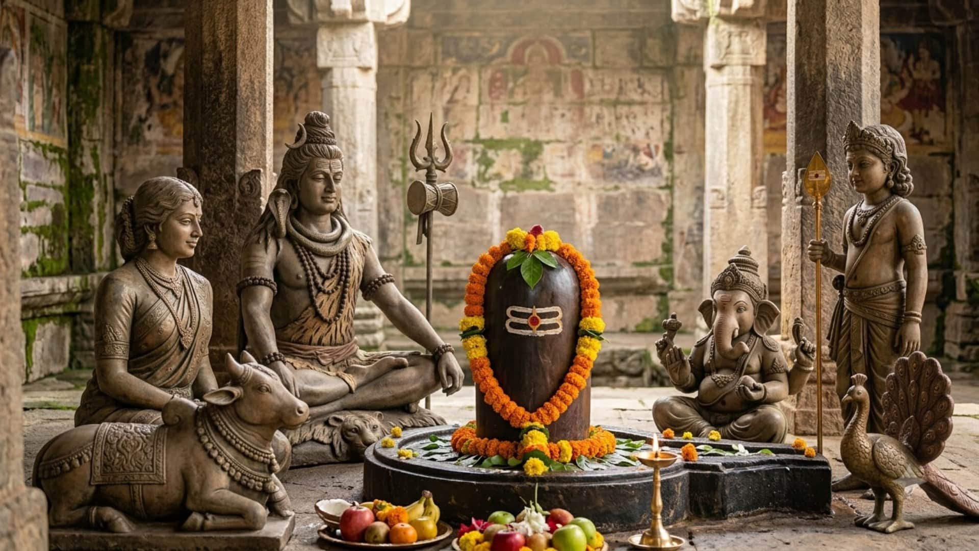 Shiva Family Worship traditions in India shiva parvati ganesha kartikeya worship across india