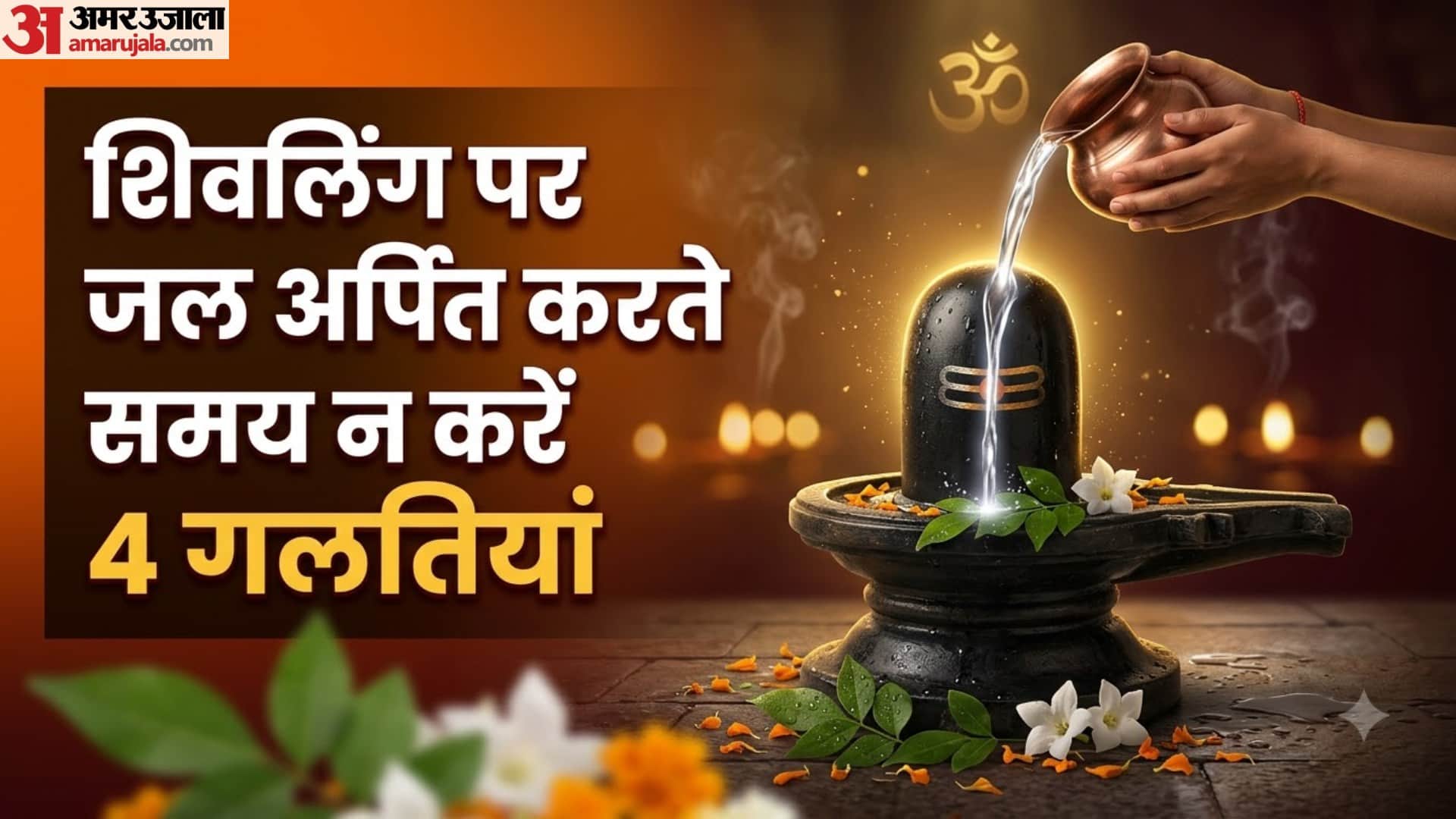 शिवलिंग पर जल अभिषेक करने के नियम