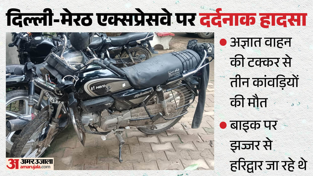Three Kanwariyas killed after being hit by an unidentified vehicle on the Delhi-Meerut Expressway