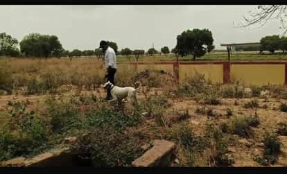 Panic ensued after a petrol bomb was hurled at the gate of the Gwalior Air Force Station