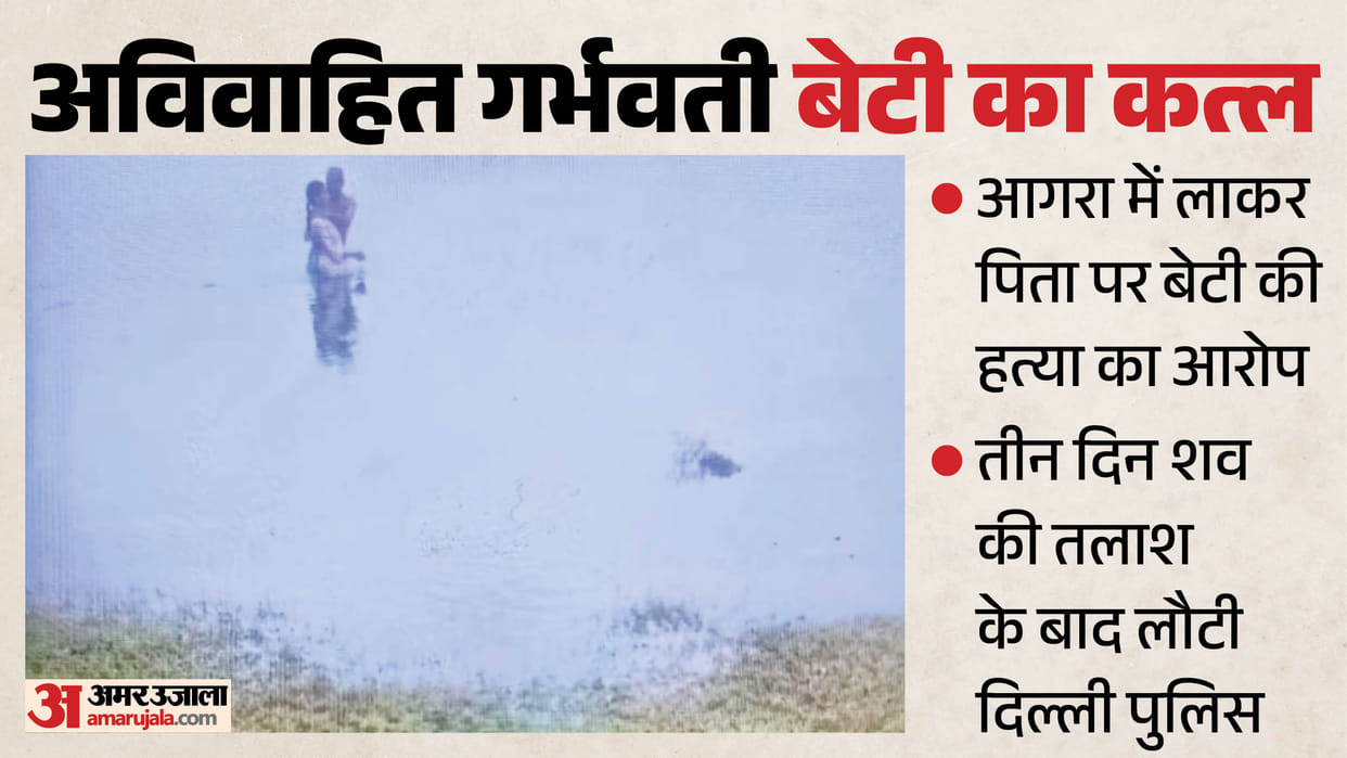 Agra Unmarried pregnant daughter murder Father accused Delhi Police return after three-day search for body
