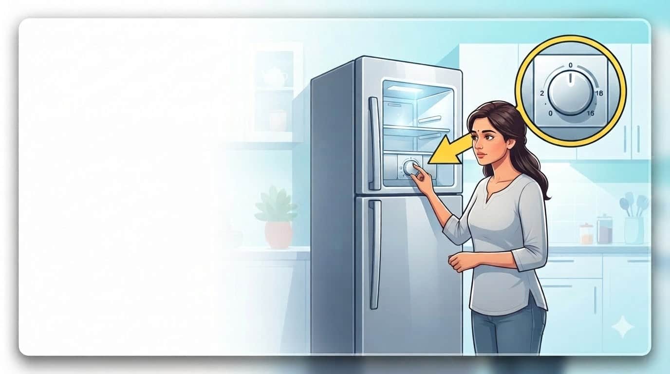 At what setting should the fridge be run fridge kitne number per rakhna chahiye