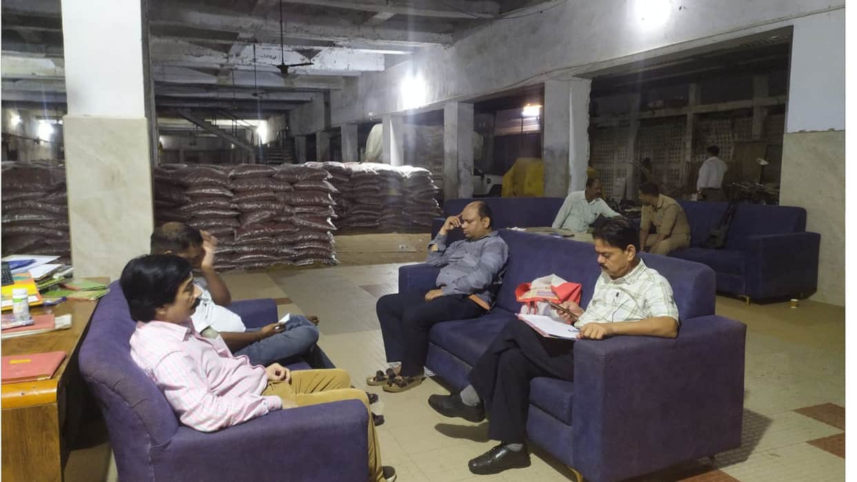 GST raid on former minister Pappu Jaiswal's cold storage.