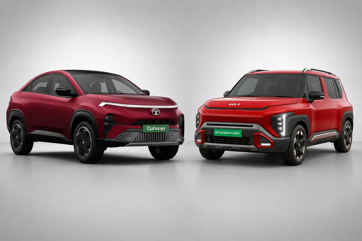 Kia Syros EV vs Tata Curvv EV: Price, Range, Features, Battery Comparison