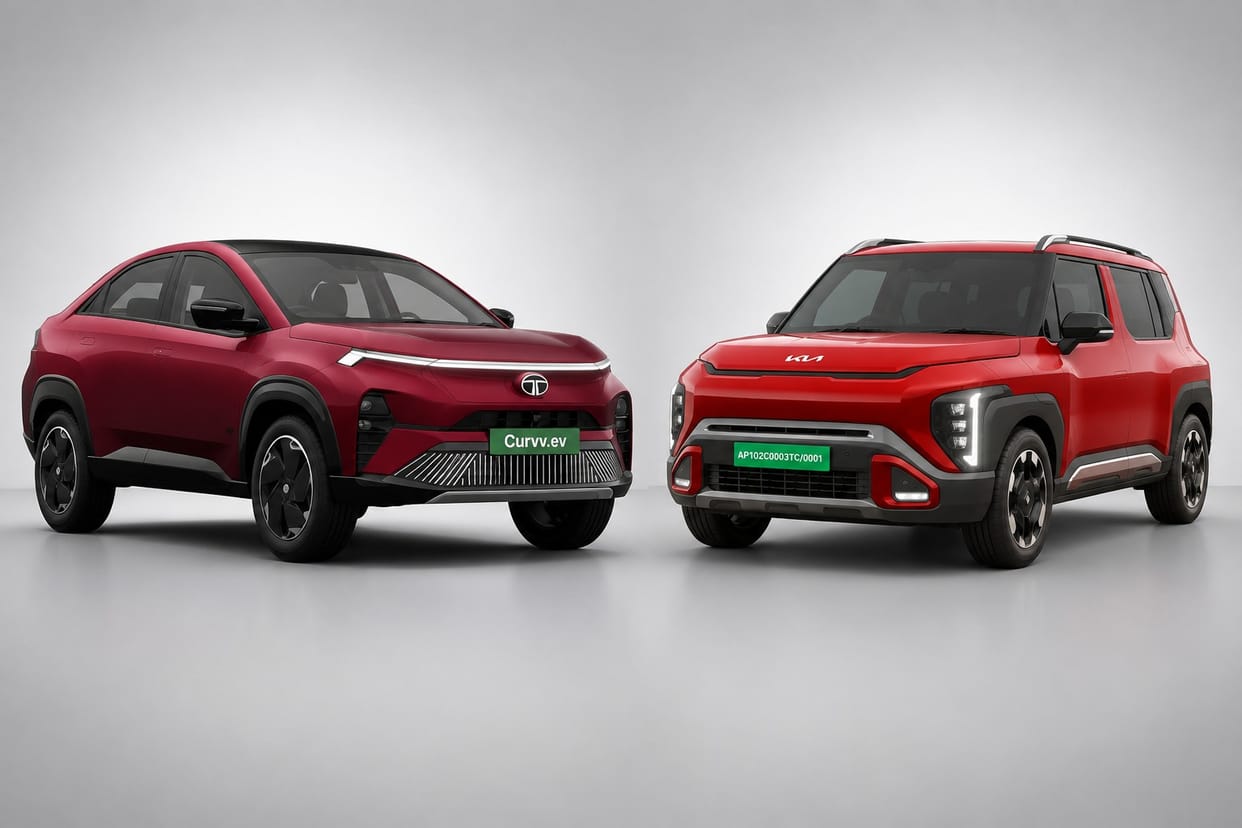 Kia Syros EV vs Tata Curvv EV: Price, Range, Features, Battery Comparison