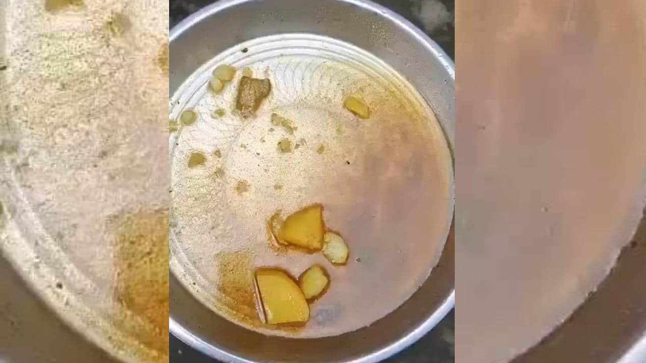 बच्चों को दी गई सब्जी।