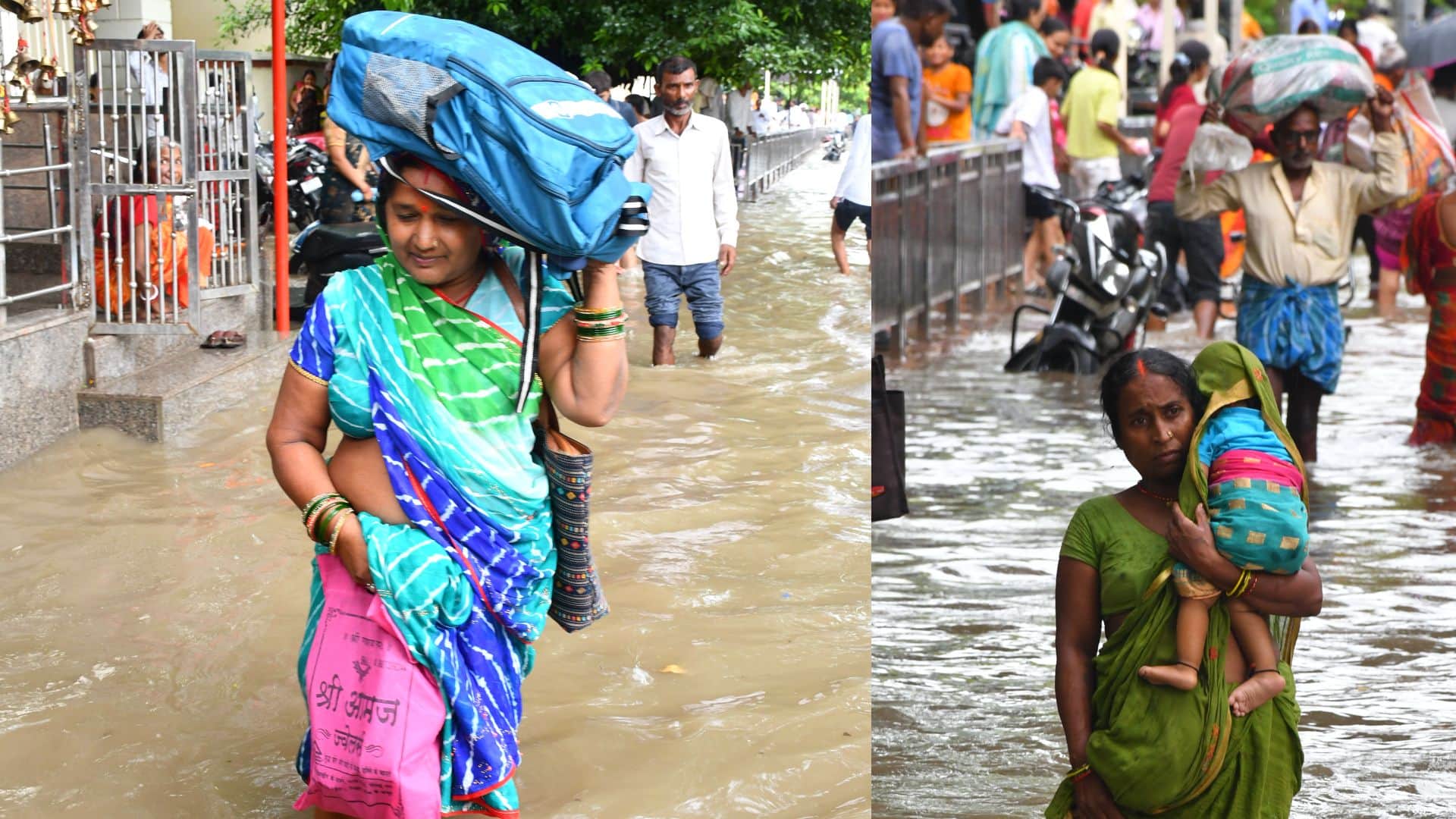 Rain in Varanasi 51 mm of rainfall in four hours traffic jams and Power supply remained disrupted