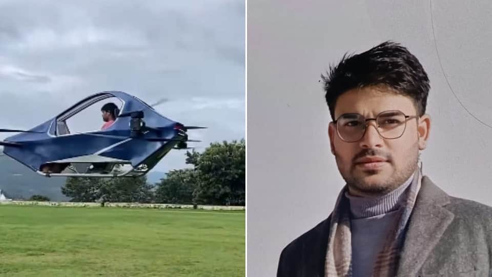 Ravi from Almora has made a flying electric vehicle