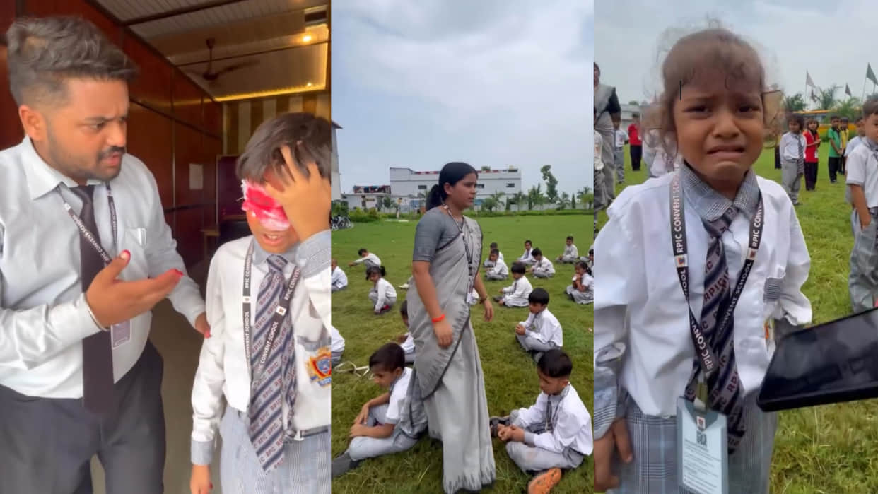Kushinagar school teachers find a unique way to children mobile phone addiction activity viral video