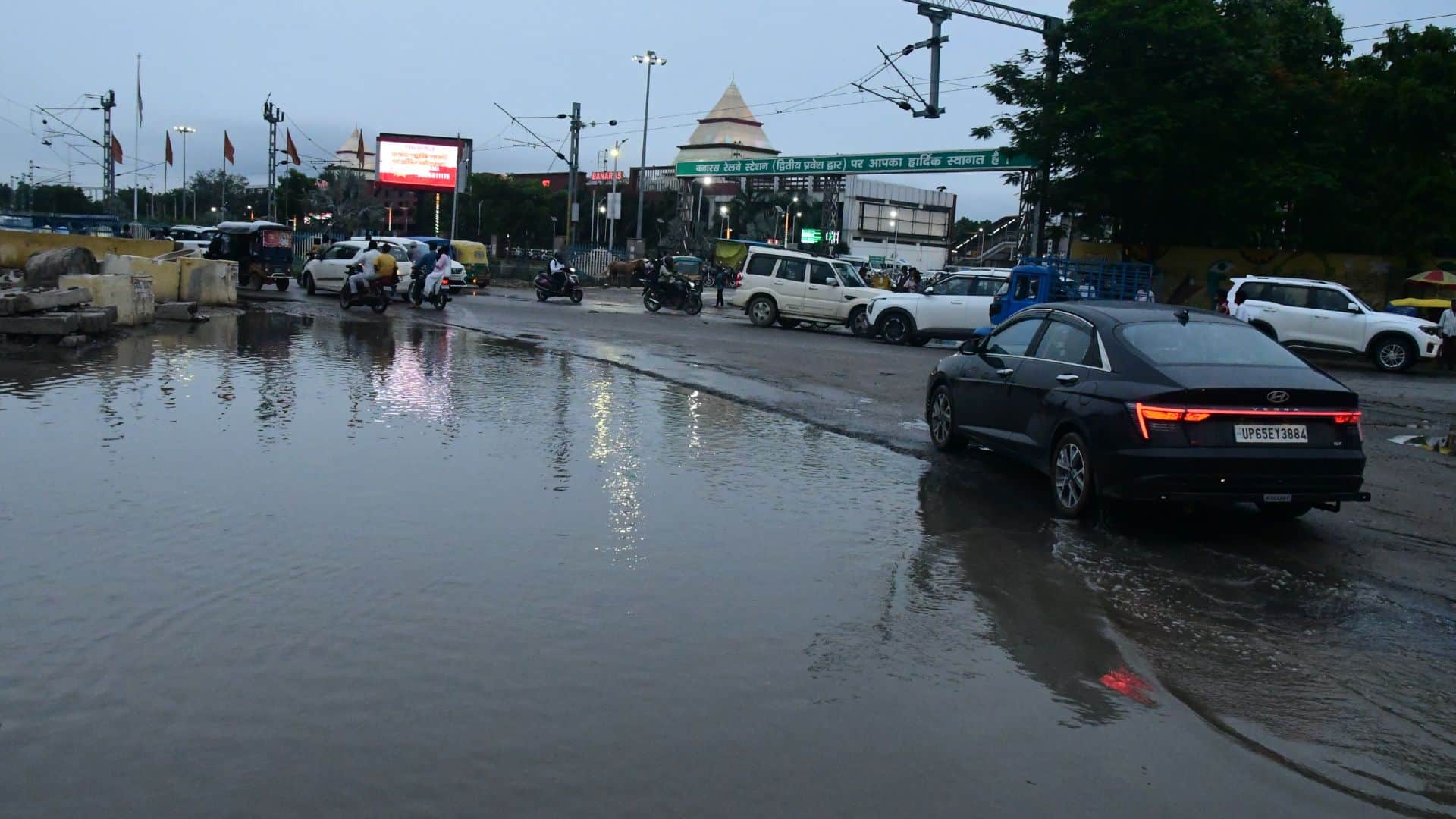 Varanasi rain update Two days of rain left 22 areas of city waterlogged