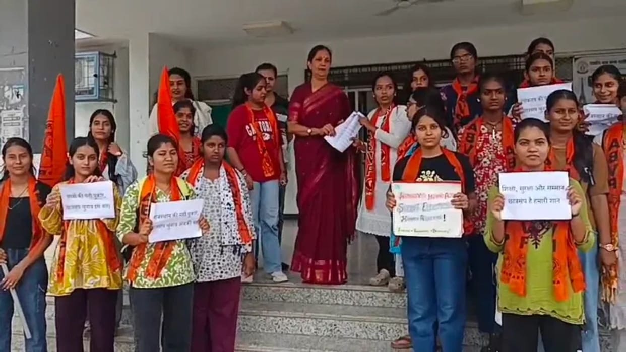 Demand for student union elections intensifies, ABVP takes to the streets