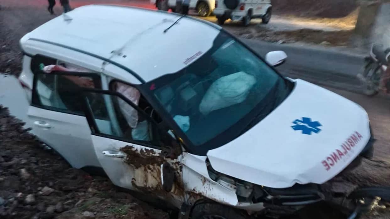 Ambulance Crashes Into Bridge Pit, Critically Injured Patient Dies En Route