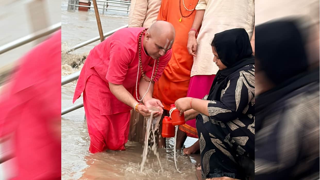 Haridwar Kanwar Yatra Anisha Bano and Tamanna Malik Collect Kanwar Water at Haridwar with Vedic Rituals