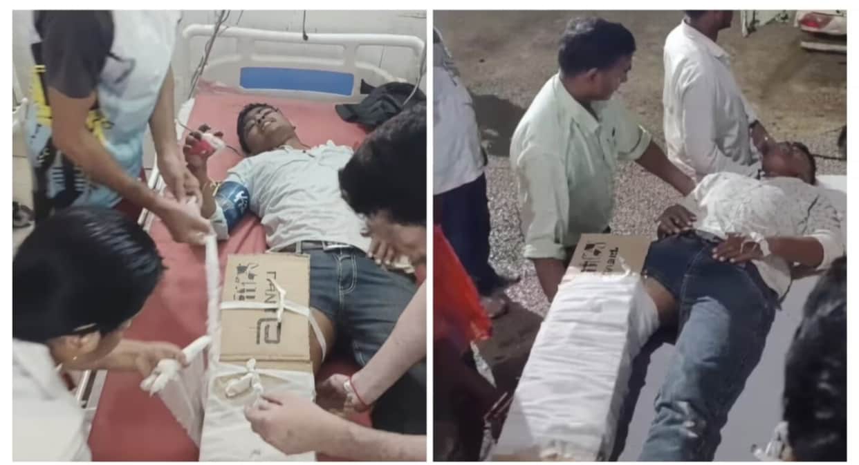 begusarai hospital cardboard splint viral video medical negligence inquiry