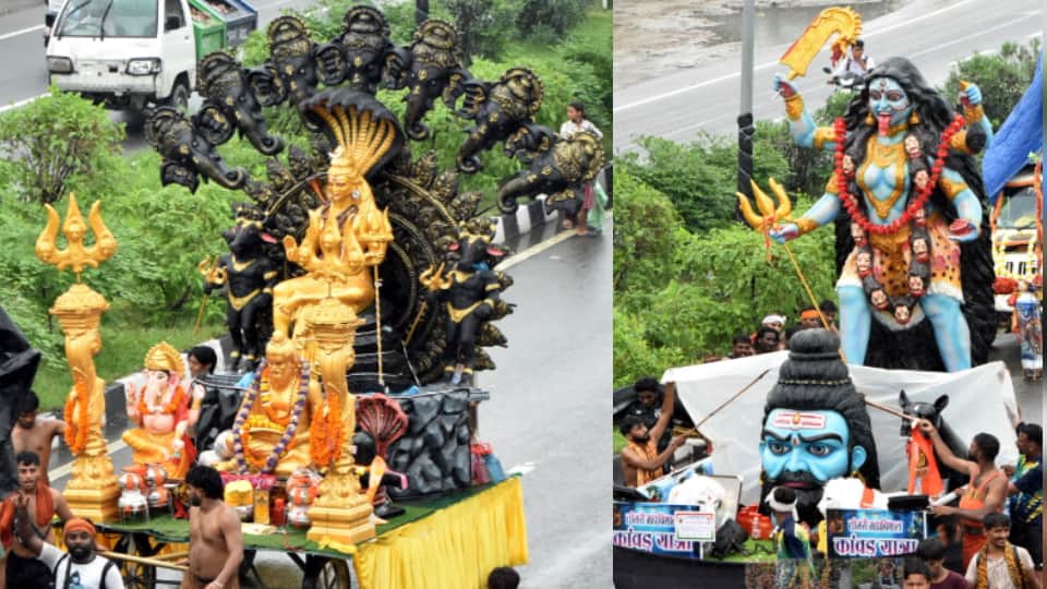 Kanwad Yatra Peaks: Devotion Echoes Across the City as Thousands of Kanwariyas Arrive