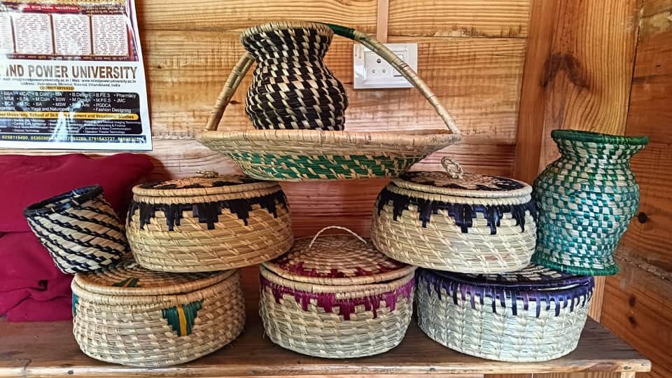 Women groups are preparing products from ringal in bhimtal
