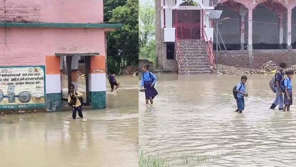 Bihar Flood Threat Rising Bagmati Water Submerges Schools in Muzaffarpur Classes Suspended