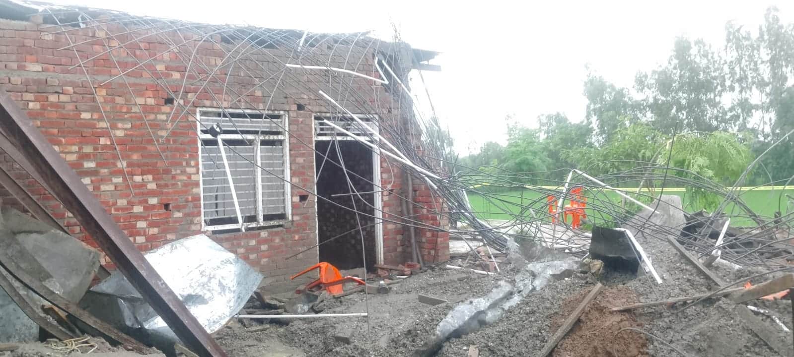 Amroha Lintel of under construction house collapses three Died