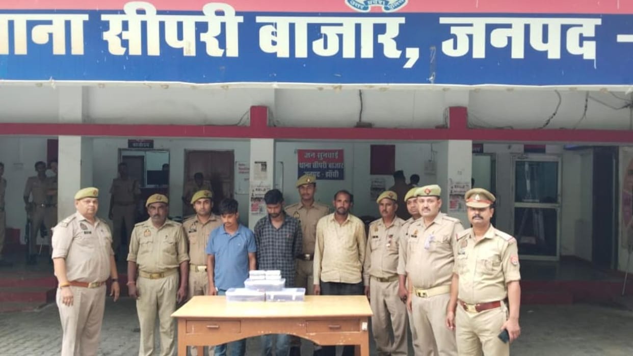 Jhansi: Three members of a Rajasthan-based gang were nabbed by the police following an encounter