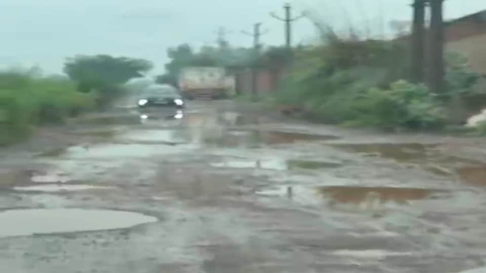 Rajbaha Road connecting Masuri NH-9 to Dadriis in a dilapidated state posing an obstacle for Kanwariyas in Gha