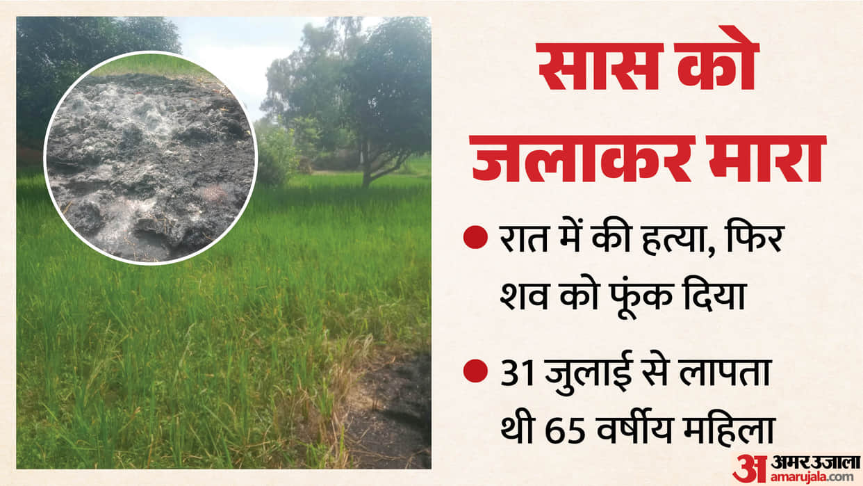 Son in law kills mother in law in pilibhit Bones found in ashes six days later