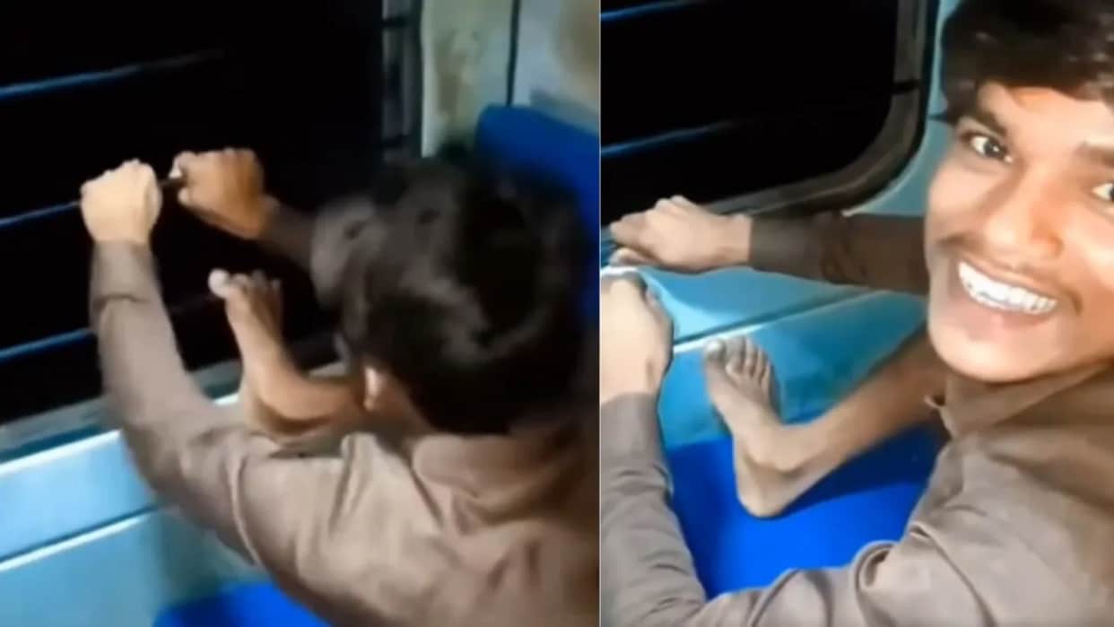 Man Caught Damaging Train Property on Camera Viral Video Sparks Massive Outrage Online