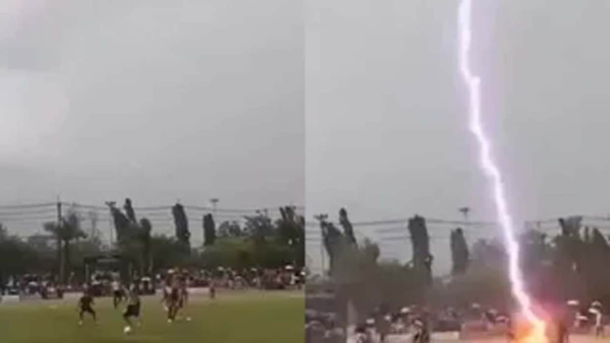Footballer Died After Lightning Struck During Football Match In Southern Thailand