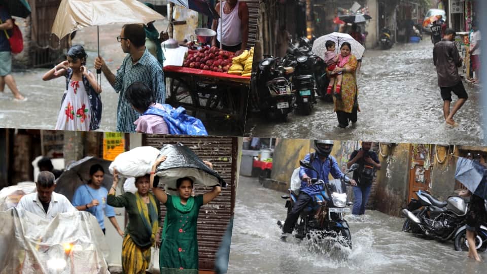 Record rainfall in Delhi August quota met in just eight days traffic jams