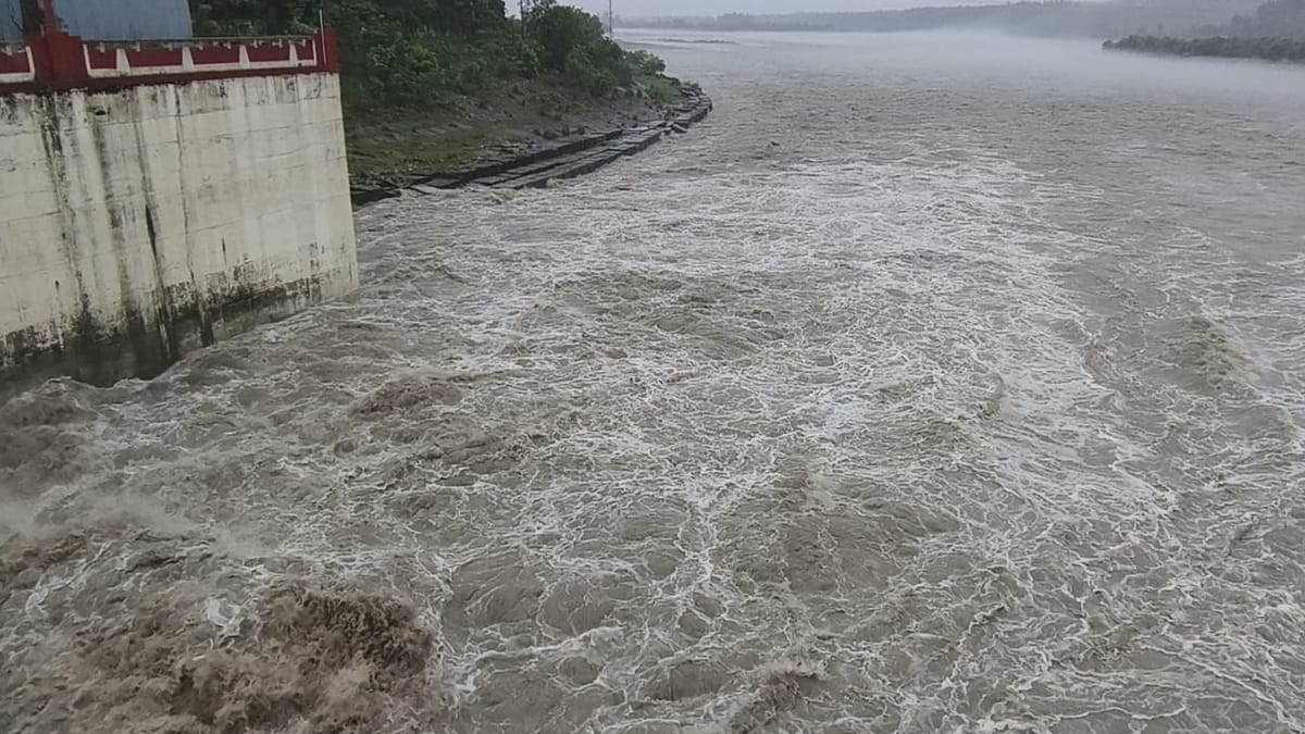 Vikasnagar: टोंस और यमुना नदी में गाद की मात्रा बढ़ी, डाकपत्थर बैराज से छोड़ा गया 49 हजार क्यूसेक पानी