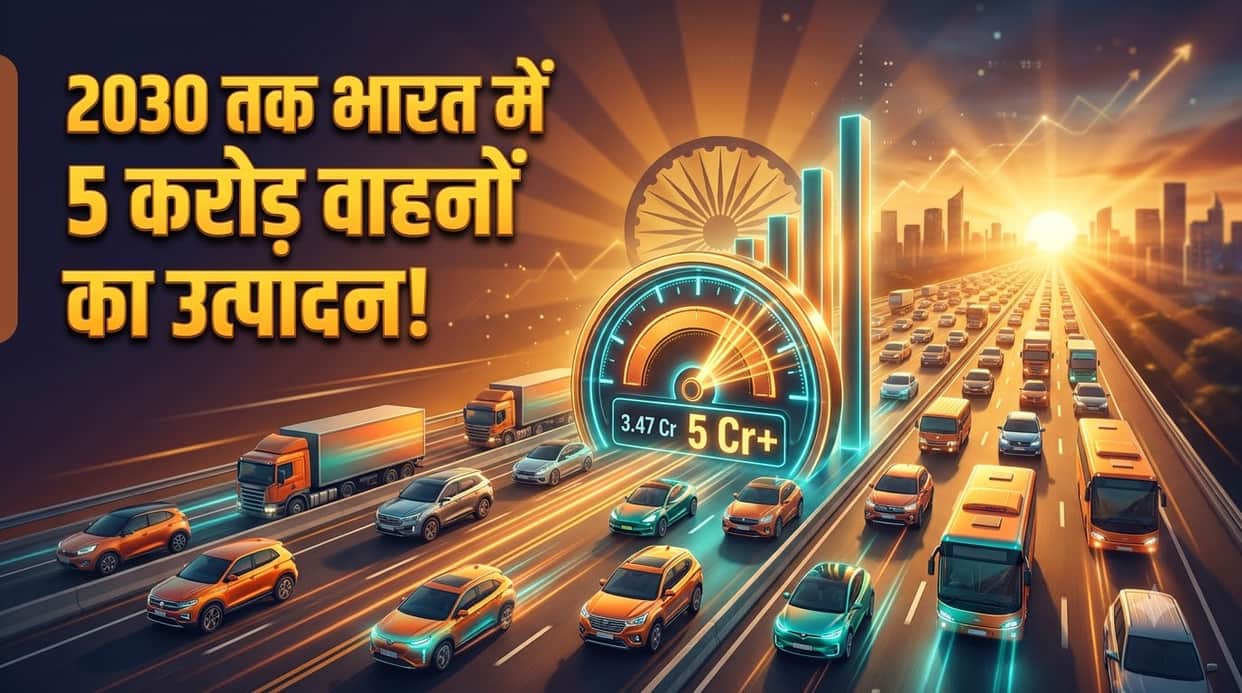 India's Total Vehicle Production Projected to Reach 50 Million Units by 2030 Claims Report