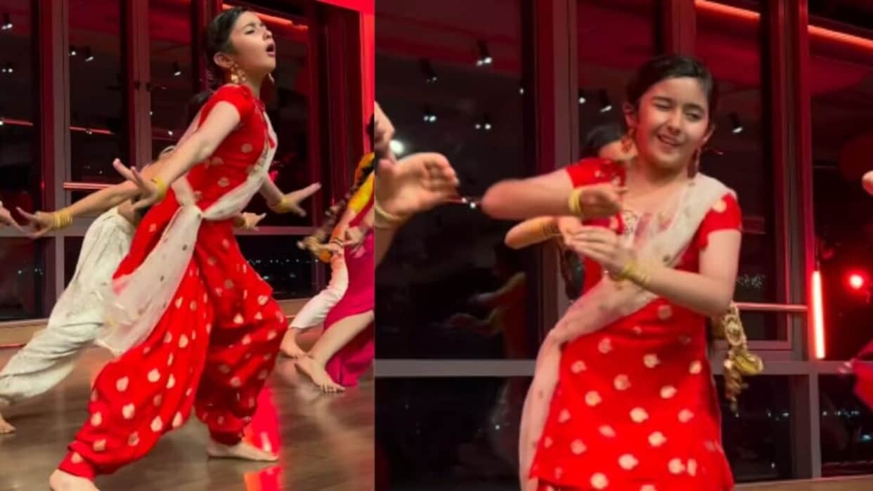 Viral little girl dance ON bollywood song mauja hi mauja cute expressions viral video